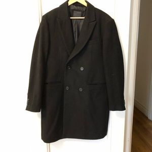 ASOS Wool Black Overcoat